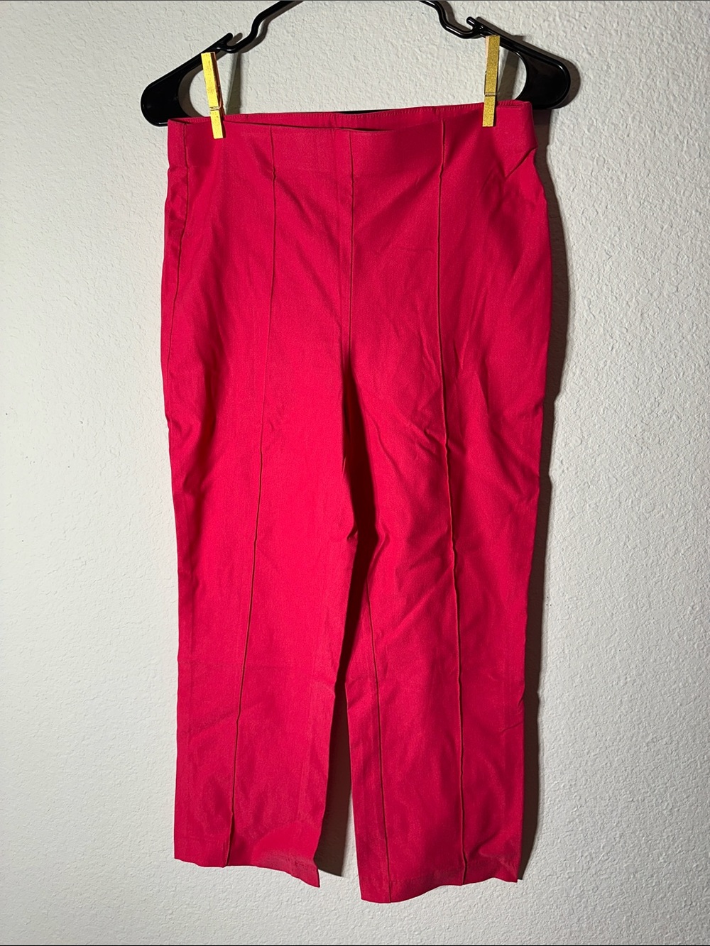 Rafaella Bright Pink Straight-Leg Pants